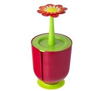 VIGAR Flower Power Porta Rotolo da Bagno, Polipropilene, Gomma, Multicolore, Dimensiones: 14 x 14 x 28.5 cm, 6 unità