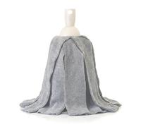 Vigar - Ricambio per mocio - Filettatura universale - 10 x 10 x 15 cm - Microfibra lavabile - Massimo assorbimento - per tutti i tipi di pavimenti - Grigio