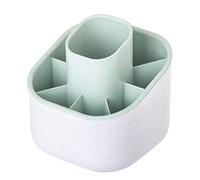 Vigar - Scolapiatti - 9 scomparti - 12,5 x 12,5 x 13 cm - Modello Zeroline - Utensile da Cucina - Scolapiatti per posate - Grigio e Turchese