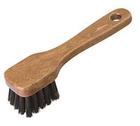 VIGAR - Spazzola Betunero - Tutti i Tipi di Scarpe - 14,5 x 3,5 x 3,3 cm - con Manico e setole morbide - Realizzato con Materiali riciclati - in Marrone Laccato