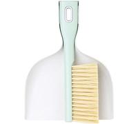 Vigar Spazzola e Paletta, Set compatto da 2 pezzi, Mini scopa per cucina, tavolo e scrivania, Zeroline Grigio Chiaro, Turchese