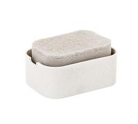Vigar - Spugna da Cucina con Vassoio Dispenser Sapone - 13 x 9 x 6,5 cm - Modello Zeroline - Spugna per Lavare i Piatti con Vassoio - Comoda e Pratica - Pulisce senza Graffiare - Grigio