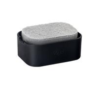 VIGAR Spugna, Vassoio e Dispenser per Sapone, Nero, Grigio, 13 X 9 X 6,5 CM