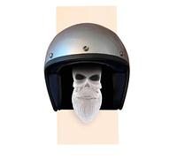 Vigcebit Porta Caschi Morto - Porta Caschi Moto sopra la Porta | Porta Caschi Cranio con Barba, Accessori Caschi Moto