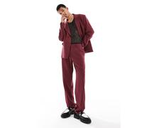 Viggo - Giacca da abito oversize bordeaux in coordinato-Rosso Chest 36