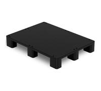 VigiFront Pallet in Plastica, 80x60x12cm, per Stoccaggio in Cantina, Antimuffa, Impermeabile, Facile Da Impilare, per Interno Ed Esterno, Supermercati e Magazzini