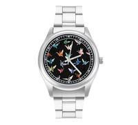 Vigilanza casuale degli uomini della gru di carta variopinta con gli orologi del quarzo della lega della, Stile:, regular, Bracciale