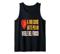 Vigile del Fuoco Cuore Battito Passione Fuego Canotta