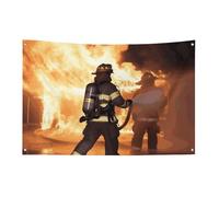 Vigile del fuoco Fiamma Bandiera 3x5 Ft No Fade Bandiera di benvenuto Giardino Cortile Casa Bandiere Decorativo Giardino Cortile Cartello Interno Esterno Banner Festa Decorazione Casa