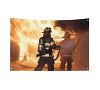 Vigile del fuoco Fiamma Bandiera 3x5 Ft No Fade Bandiera di benvenuto Giardino Cortile Casa Bandiere Decorativo Giardino Cortile Cartello Interno Esterno Banner Festa Decorazione Casa