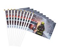 Vigile del fuoco Fiamma Stampa Bandiera Palmare Versatile Bandiere Matrimonio Compleanno Vacanze Sport Decor Parata Show