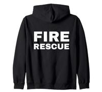 Vigile del Fuoco Vigile del Fuoco Vigile del Fuoco sul Lato Posteriore di Servizio Dietro Felpa con Cappuccio