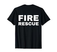 Vigile del Fuoco Vigile del Fuoco Vigile del Fuoco sul Lato Posteriore di Servizio Dietro Maglietta