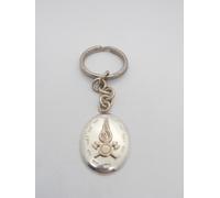 Vigili del Fuoco : Portachiavi in Argento 925 con il Simbolo dei Pompieri -Brisè