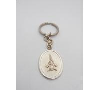 Vigili del Fuoco : Portachiavi in Argento 925 con il Simbolo dei Pompieri -Brisè