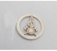 Vigili del Fuoco : Spilla da giacca in Argento 925 con il Simbolo dei Pompieri