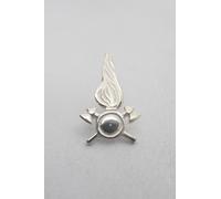 Vigili del Fuoco : Spilla da giacca in Argento 925 con il Simbolo dei Pompieri