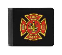 Vigili del Fuoco Vigili del Fuoco Novità Portafoglio Sottile Tasca Frontale Bifold Portafoglio con Porta Carte di Credito per Donne Uomini, Stile:, Taglia unica, Per tutte le stagioni