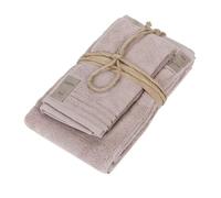 Viglietti COCCOLA Coppia spugna ospite + asciugamano (240 Rosa Boho)