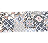 Viglietti Tovaglia 6 Posti 140x180 cm Multicolore Rettangolare - Tovaglia in 100% Cotone Tag House - Disegno Maiolica - Senza Tovaglioli