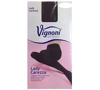 Vignoni 2 Collant soft coprente Art. Lady Carezza soffice e caldo con tassellone (Nero, 4 (M))