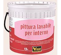Vigor 3360604 Pittura Murale Lavabile Interni, Bianco