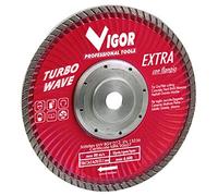 Vigor 5281520 Dischi Diamantati Turbo-Wave, Extra Rosso