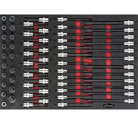 Vigor assortimento di cacciavite Torx per viti ad esagono incassato di profilo per interno Torx, numero utensili: 62, 1 pezzi, v4727