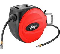 VIGOR Avvolgitubo (diametro tubo 10 mm, lunghezza tubo: 15 m, avvolgimento automatico con guida, funzione di arresto automatico, rotazione di 180° per installazione a parete) V7143-10