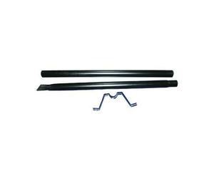 Vigor Blinky 27293-10 Paletto in Ferro Verniciato, per Cassetta America, Altezza 152 cm, Nero