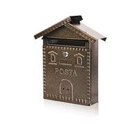 Cassetta posta casetta 700 acciaio vern nero/rame mm 280x90 h.mm 350 Mille