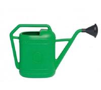 Innaffiatoio in plastica antiurto verde 12 lt completo di doccia irrigazione