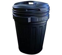 Bidoni Immondizia Hdpe Nero Coperchio Vite Lt. 70 8010710001916