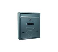 Vigor Cassetta per Lettere Mod., Tay Antracite, 26 x 9 x 31 cm