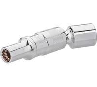 VIGOR Chiave a bussola per candelette V7016-8, 8 mm, 3/8 di pollice quadrato, con snodo e magnete, doppio esagono esterno, per spazi ristretti, per auto diesel e veicoli commerciali