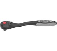 ViGOR Cricchetto da 1/2 pollice (12,5 mm) 250 mm V6012, design sfalsato con 72 denti, angolo di lavoro di 5 gradi, rivestimento in plastica, pulsante di sblocco'.