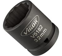 Vigor Forza della chiave a bussola, esagonale da esterno doppio profilo 32 mm, extra duennwandig, attacco quadro 20 mm (3/4 pollici)