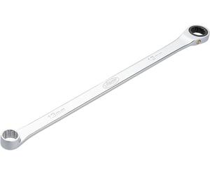 VIGOR HAZET Chiave ad anello a cricchetto V7031-13, extra lunga, 13 mm AF, 295 mm di lunghezza, 72 denti, cromata e lucidata, per una maggiore trasmissione della forza, design sottile
