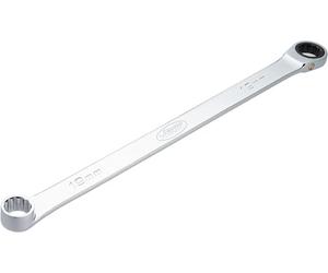 VIGOR HAZET Chiave ad anello a cricchetto V7031-19, extra lunga, 19 mm AF, 401 mm di lunghezza, 72 denti, cromata e lucidata, per una maggiore trasmissione di potenza, design sottile