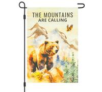Vigor Home The Mountains are Calling - Bandiera da giardino double-face, 30,5 x 45,7 cm