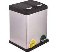 Vigor Pattumiere differenziata inox bis 8+8 litri