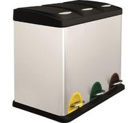 Vigor Pattumiere differenziata inox tris 8+8+8 litri