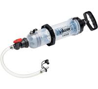 VIGOR Pompa di riempimento a pressione V4368, manuale, per il riempimento di olio per ingranaggi, con pressione a molla, rubinetto di arresto