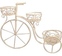 Vigor Portafiori Ferro Battuto Bianco Bici 3 Cesti