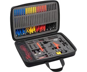 ViGOR Set di cavi di misura da 92 pezzi V4326N,Per le esigenze del settore automobilistico per la misurazione elettrica e il collaudo di circuiti/componenti elettrici, 92 pezzi, Batteria da 12 V