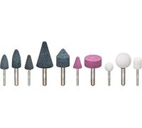 Vigor Set di mole abrasive V6906, V5672, V5673, per registrazioni da 3 a 6 mm di diametro V6906-10, nero/rosso