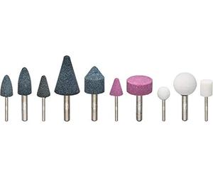 Vigor Set di mole abrasive V6906, V5672, V5673, per registrazioni da 3 a 6 mm di diametro V6906-10, nero/rosso