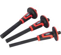 VIGOR Set di punzoni V6200-XXL, 3 pezzi, 18,22,25 mm, acciaio temprato, con protezione per la mano, per assi, alberi, bulloni, perni, coppiglie, spine, formato XXL