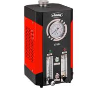 ViGOR Tester di perdite di gas di fumo V7524, per rilevazione di perdite in sistemi chiusi, funzionamento tramite rete di bordo da 12 V, con compressore d'aria integrato e manometro, universale per