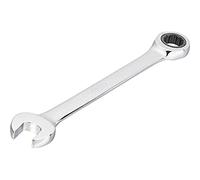 Vigor V1010 Chiave combinata a cricchetto | SW 10, uscita profilo esterno doppio esagonale, profilo esterno esagonale, cromato, lucido, SW 10 mm, lunghezza l2 160 mm